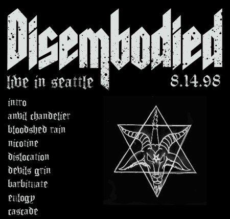 DISEMBODIED 8.14.98 Cover1